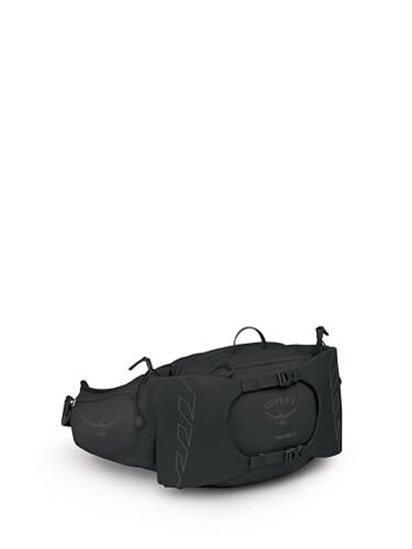 Osprey Talon 6L Mens Lumbar Hiking Waist Pack Fanny Pack with Water Bottle Holders BlackCoal Grey