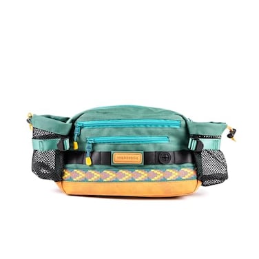 Wilderdog Mega Hip Pack with 3Liter Capacity Two Mesh Water Bottle Pockets Interior Key Loops Adjustable Straps and Poop Bag Dispenser Evergreen
