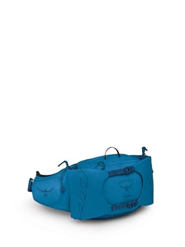 Osprey Talon 6L Mens Lumbar Hiking Waist Pack Fanny Pack with Water Bottle Holders Scoria BlueNight Shift
