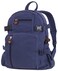 Rothco Vintage Canvas Compact Backpack Small Cotton Canvas Daypack with Multi Pockets Adjustable Straps Mini Travel Bag Navy Blue