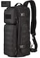 Protector Plus Tactical Sling Bag Military MOLLE Crossbody Pack Assault Range Chest Shoulder Backpack Motorcycle Bicycle Outdoor Daypack Patch Included Black