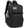 Wotony Military Tactical Backpack for Men Waterproof Daypack 3 Day Assault Pack Molle Bag with Water Bottle Holder Black 25L