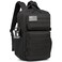 Wotony Military Tactical Backpack for Men Waterproof Daypack 3 Day Assault Pack Molle Bag with Water Bottle Holder Black 25L