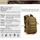 HUNTVP 10L Tactical Backpack Small Backpack Mini Daypack Military MOLLE Rucksack Gear Tactical Assault Pack Bag for Hunting Camping Trekking10L Dark Brown