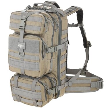 MAXPEDITION Gyrfalcon Backpack KhakiFoliage 36L Tactical Backpack with Detachable Waist Pack MOLLE Internal Frame Rucksack Military Survival Pack Bug Out Bag PT1054KF