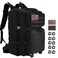 R.SASR RSASR 45L Black Tactical Backpack Military Assault Pack MOLLE System Large 3 Day Bug Out Bag for Men Women Hiking CampingBlack01