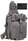 Protector Plus Tactical Sling Bag Military MOLLE Crossbody Pack Chest Shoulder Backpack EDC Diaper Satchel Motorcycle Bicycle Daypack Patch Included Gray