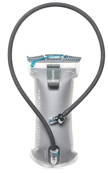 HydraPak Velocity IT 15L Hydration Reservoir Insulated Water BladderReservoir for Hydration Pack SelfSealing Bite Valve Leak Proof and Dishwasher Safe