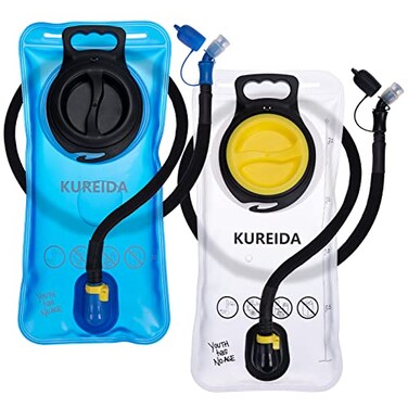 KUREIDA Hydration Bladder 2 Liter BPA Free Water Bladder for Hiking Backpack Water Storage Bag with Insulated Tube Hydration Backpack Replacement for Outdoor Camping Running Hiking