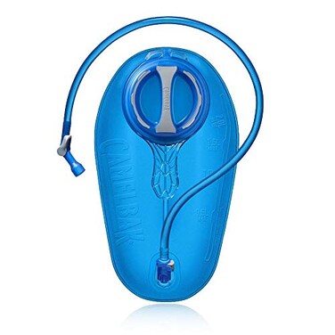 CamelBak Crux 2L Hydration Reservoir High Flow Water Bladder with Leak Resistant Cap for Hiking Biking and Outdoor Use 70oz Blue