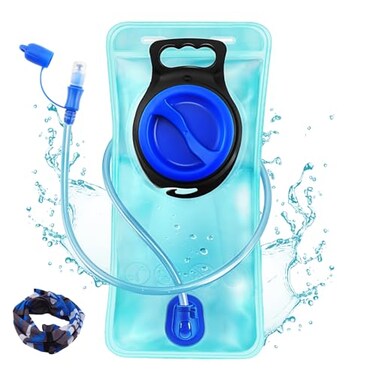 CHERAINTI Hydration Bladder 3L Water Bladder for Hiking Backpack Leak Proof Water Reservoir Storage 3 Liter BPAFree Water Pouch Hydration Pack Replacement for Biking Climbing Cycling Running Blue