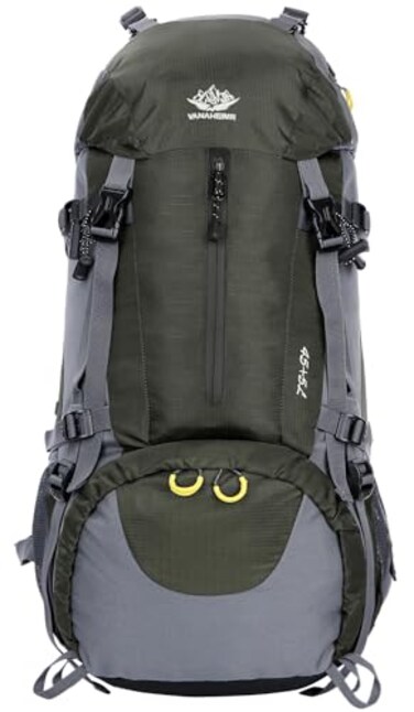 WoneNice 50L455 Waterproof Hiking Backpack Outdoor Sport Daypack with Rain Cover