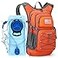 Maelstrom Hydration Hiking Backpack with 2L3L Water Bladder Water Running Backpack Men Women Lightweight Insulation for Hiking Cycling Running Climbing Camping 2Orange 2L Bladder