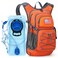Maelstrom Hydration Hiking Backpack with 2L3L Water Bladder Water Running Backpack Men Women Lightweight Insulation for Hiking Cycling Running Climbing Camping 2Orange 2L Bladder