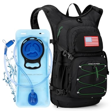 Maelstrom Hydration Hiking Backpack with 2L3L Water Bladder Water Running Backpack Men Women Lightweight Insulation for Hiking Cycling Running Climbing Camping 1Black 2L Bladder