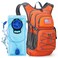 Maelstrom Hydration Hiking Backpack with 2L3L Water Bladder Water Running Backpack Men Women Lightweight Insulation for Hiking Cycling Running Climbing Camping 2Orange 3L Bladder