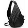 TurnWay WaterProof Sling bagCrossbody BackpackShoulder Bag with USB Charging Port for Travel Hiking Cycling Camping Black Grid