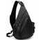 TurnWay WaterProof Sling bagCrossbody BackpackShoulder Bag with USB Charging Port for Travel Hiking Cycling Camping Black Grid