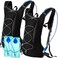 Wesiti 2 Pack Hydration Backpack Pack with 2 Pcs 2L Hydration Bladder Hiking Backpack Bladder for Hiking Cycling ClimbingBlack