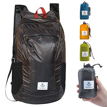 4Monster Hiking DaypackWater Resistant Lightweight Packable Backpack for Travel Camping Outdoor Grey 24L