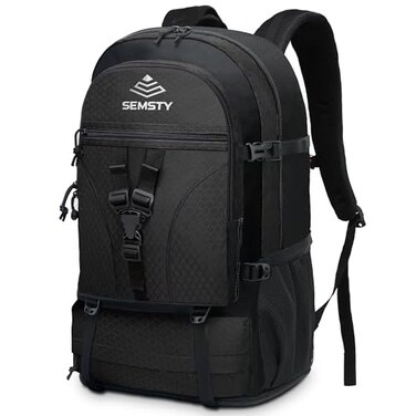 SEMSTY Hiking Backpack 30L40L50L Expandable Hiking Backpack for Men and Women Travel Backpack Flight Approved
