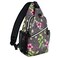 MOSISO Sling BackpackTravel Hiking Daypack Periwinkle Crossbody Shoulder Bag Gray