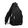 MOSISO Sling Backpack Bag Crossbody Shoulder Bag Travel Hiking Daypack Chest Bag with Front Square PocketUSB Charging Port Black