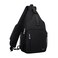 MOSISO Sling Backpack Bag Crossbody Shoulder Bag Travel Hiking Daypack Chest Bag with Front Square PocketUSB Charging Port Black