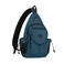 MOSISO Sling BackpackCanvas Crossbody Hiking Daypack Bag with Antitheft Pocket Teal Green