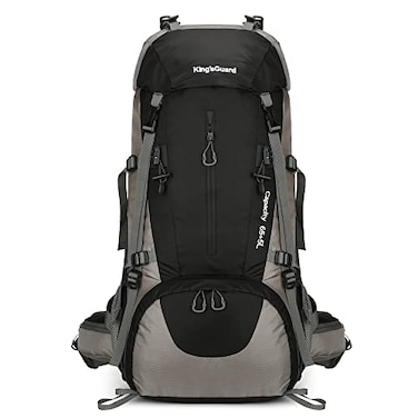 HongXingHai 70L Camping Hiking Backpack with Rain Cover Waterproof Backpacking Backpack for Hiking Treeking Climbing Outdoor Black