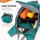 SKYSPER 15L Foldable Hiking Backpack Lightweight Packable Travel Daypack with Chest Strap Small Outdoor Folding Back Pack Collapsible Bag for Women Men Cyan