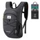 SKYSPER 20L Foldable Hiking Backpack Lightweight Packable Travel Daypack with Chest Strap Small Outdoor Folding Back Pack Collapsible Bag for Women Men Black