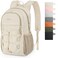 ZOMFELT Hiking Backpack for Women Men 15L Lightweight Packable Backpack for Trip Water Resistant Small Travel Backpacks Foldable daypack for Hiking Walking Cycling Camping Beige