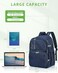 MAY TREE Mesh Backpack Heavy Duty Big Mesh Bag Large Capacity for Travel Beach Hiking Outdoor Sports with Paded Strap Blue