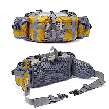 Bp Vision Waist Bag with Water Bottle Holder Hydration Hip Backpack Hiking Fanny Pack Utility Belt