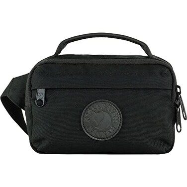 Fj&Atilde;&curren;llr&Atilde;&curren;ven Fjllrven Kanken No 2 Black Hip Pack Durable G1000 Fabric Premium Leather Details Travel Commuting Black One Size