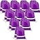 BeeGreen 20 Pieces Purple Drawstring Backpacks Bulk Draw String Bags for Gym Sport Reflective Cinch Blank Bag