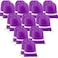BeeGreen 20 Pieces Purple Drawstring Backpacks Bulk Draw String Bags for Gym Sport Reflective Cinch Blank Bag