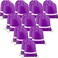 BeeGreen 20 Pieces Purple Drawstring Backpacks Bulk Draw String Bags for Gym Sport Reflective Cinch Blank Bag