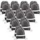 BeeGreen 20Piece Grey Drawstring Backpacks Reflective Cinch Sacks DIY Blank Drawstring Bags for Women and Men 165 L x 134 W