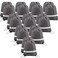BeeGreen 20Piece Grey Drawstring Backpacks Reflective Cinch Sacks DIY Blank Drawstring Bags for Women and Men 165 L x 134 W