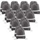 BeeGreen 20Piece Grey Drawstring Backpacks Reflective Cinch Sacks DIY Blank Drawstring Bags for Women and Men 165 L x 134 W