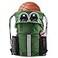 BeeGreen Dark Green Drawstring Backpack with Shoe Compartment XLarge Gym Sports String Cinch Backpack Athletic Sackpack with Front Inside Zipper Pockets