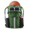 BeeGreen Dark Green Drawstring Backpack with Shoe Compartment XLarge Gym Sports String Cinch Backpack Athletic Sackpack with Front Inside Zipper Pockets