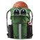 BeeGreen Dark Green Drawstring Backpack with Shoe Compartment XLarge Gym Sports String Cinch Backpack Athletic Sackpack with Front Inside Zipper Pockets