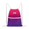 WANDF Drawstring Backpack String Bag Sackpack Cinch Water Resistant Nylon for Gym Shopping Sport Yoga Red
