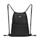 WANDF Drawstring Backpack String Bag Sackpack Cinch Water Resistant Nylon for Gym Shopping Sport Yoga Black