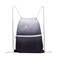 WANDF Drawstring Backpack String Bag Sackpack Cinch Water Resistant Nylon for Gym Shopping Sport Yoga Grey