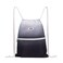 WANDF Drawstring Backpack String Bag Sackpack Cinch Water Resistant Nylon for Gym Shopping Sport Yoga Grey