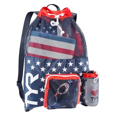TYR Adult Mummy Mesh Backpack RedNavy
